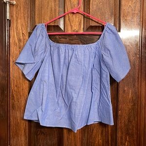 Express poplin top